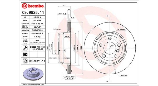 MAGNETI MARELLI Тормозной диск 360406068900